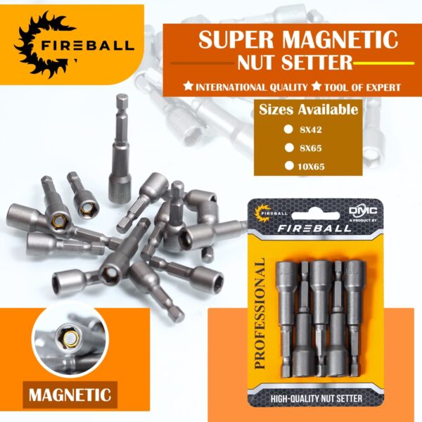 FireBall FB - Magnetic Nut Setter 8x42 / 8x65 / 10x65 - Image 2